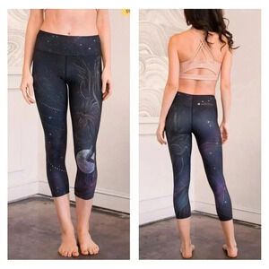 Eagle Rock Yoga WerkShop Nightmare Pegasus Athleisure Cropped Mid-Rise Leggings